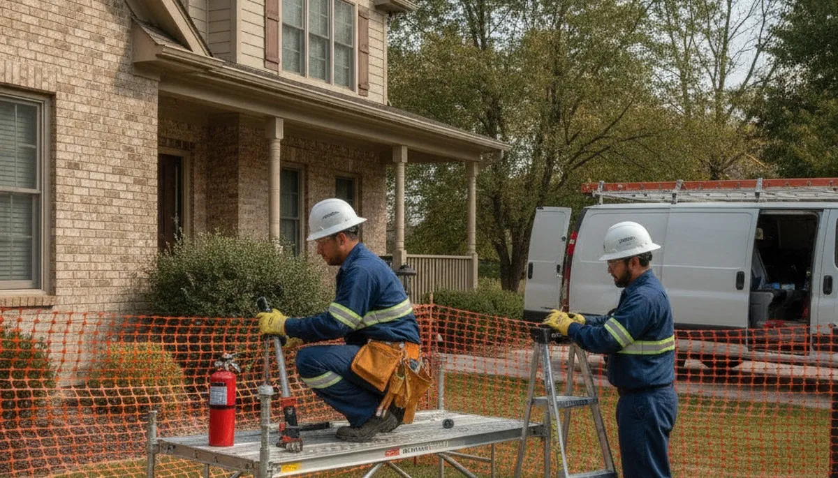 Plumbing repair service van in Columbus, OH for emergency drain and pipe repairs