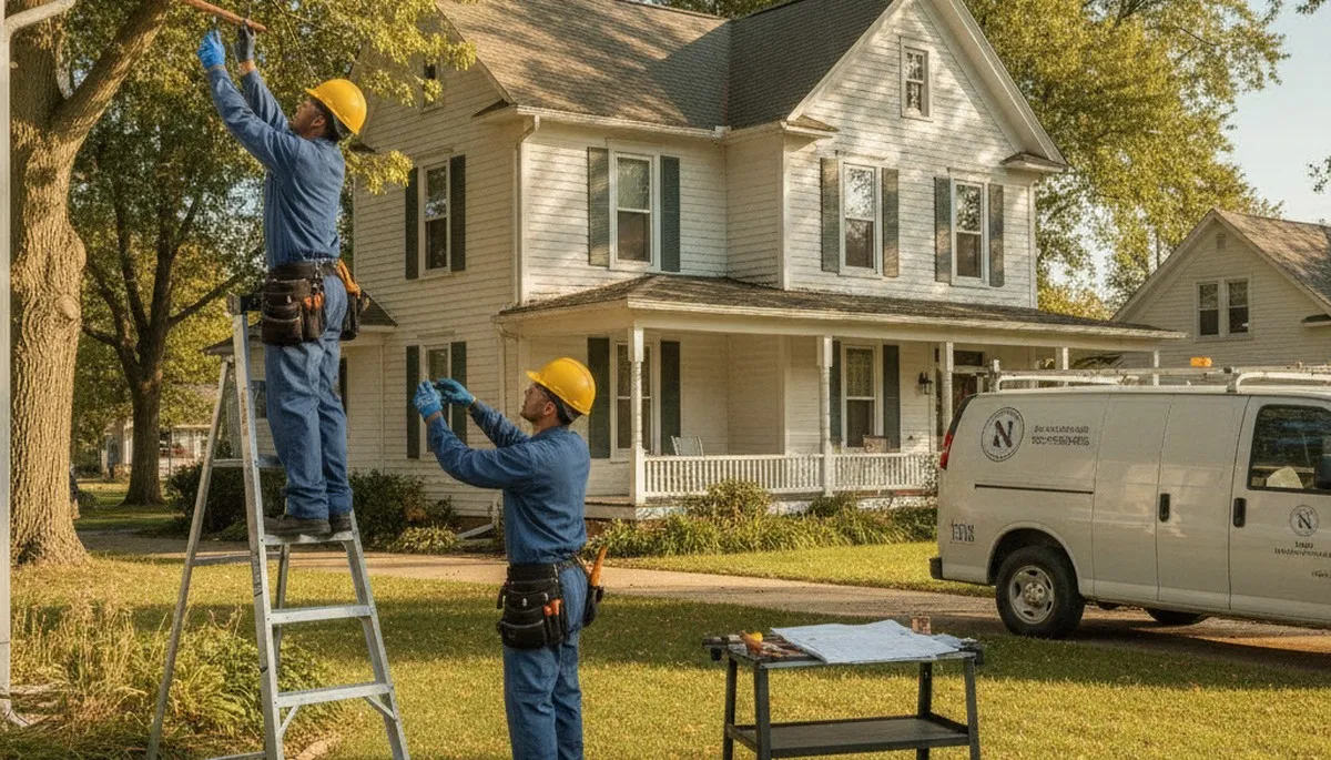 Columbus, OH plumber repairing a leak for a residential plumbing service call