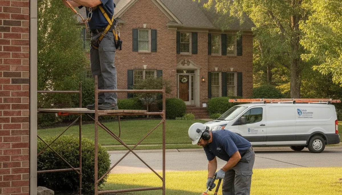 Columbus, OH plumber repairing a leak for a local plumbing service